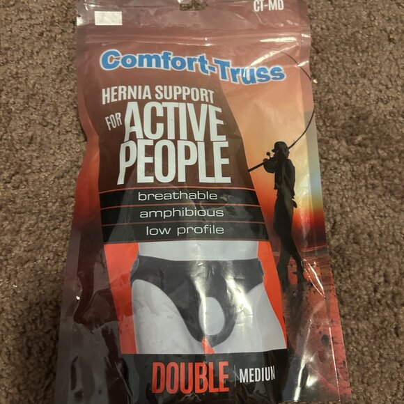 Heavy Duty Hernia Support Underwear - Black Medium NIB Comfort-Truss - Picture 2 of 3
